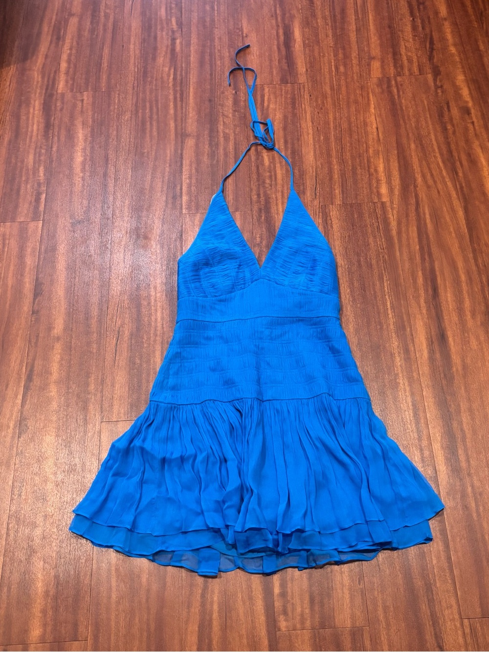 Shona Joy Leilani Halter Tie Mini Dress